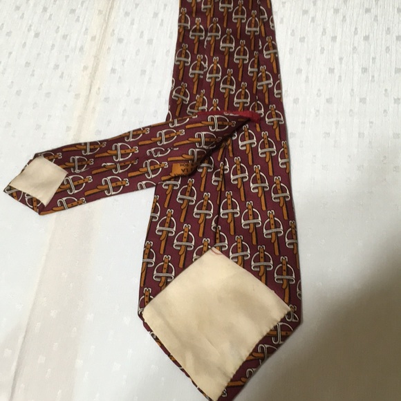 Auth Hermès Tie 100% Silk Made in Italy - Picture 5 of 5